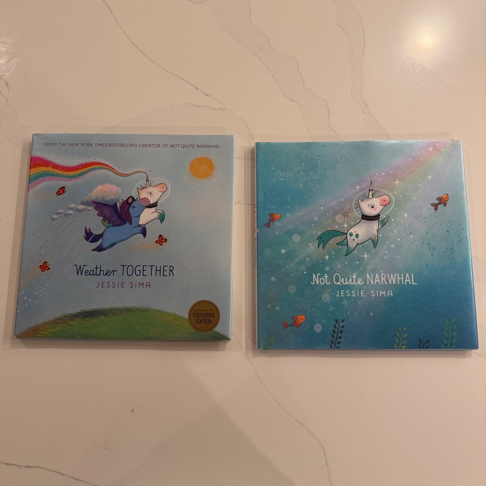 Jessie Sima Hardcover Book Bundle Not Quite Narwhal Better Together Kids Stories